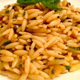 Orzo with bay Leaves and Cumin