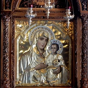 Virgin of Jerusalem Acheiropoieta Icon at the Tomb of Mary Gethsemane