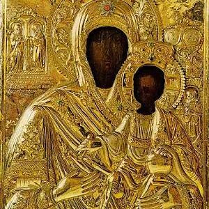 Virgin Mary Koukouzelisa Miraculous Icon on Mount Athos