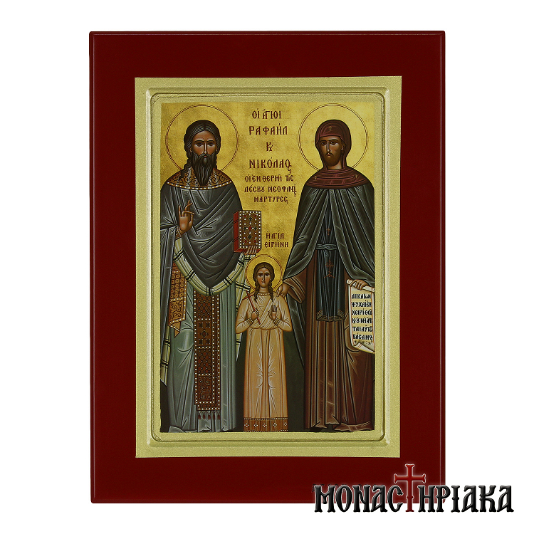 Saints Raphael, Nicholas and Irene