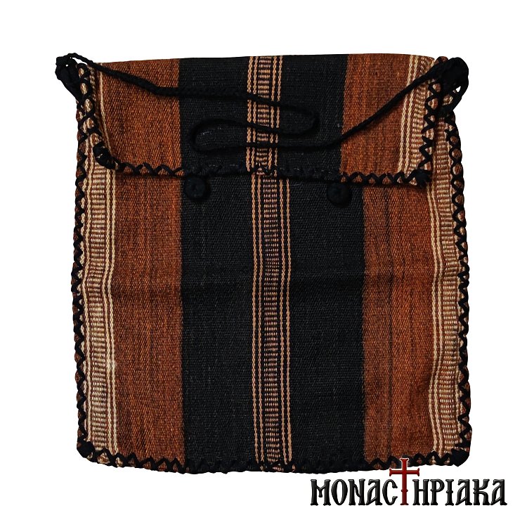 Monk Handwoven Bag Brown - Black