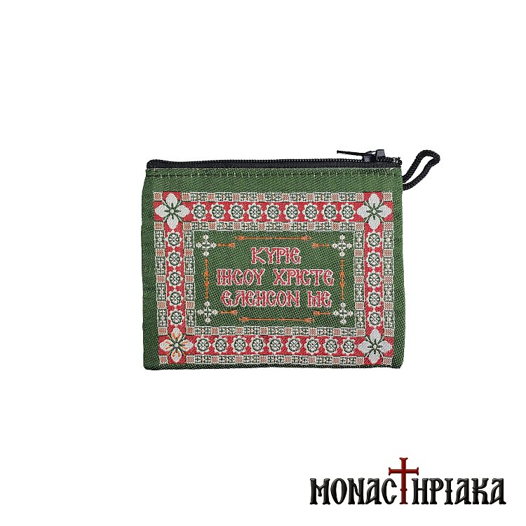 Embroidered Wallet with Prayers