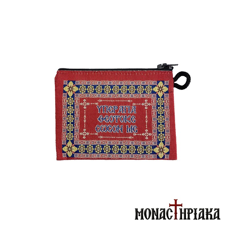 Embroidered Wallet with Prayers