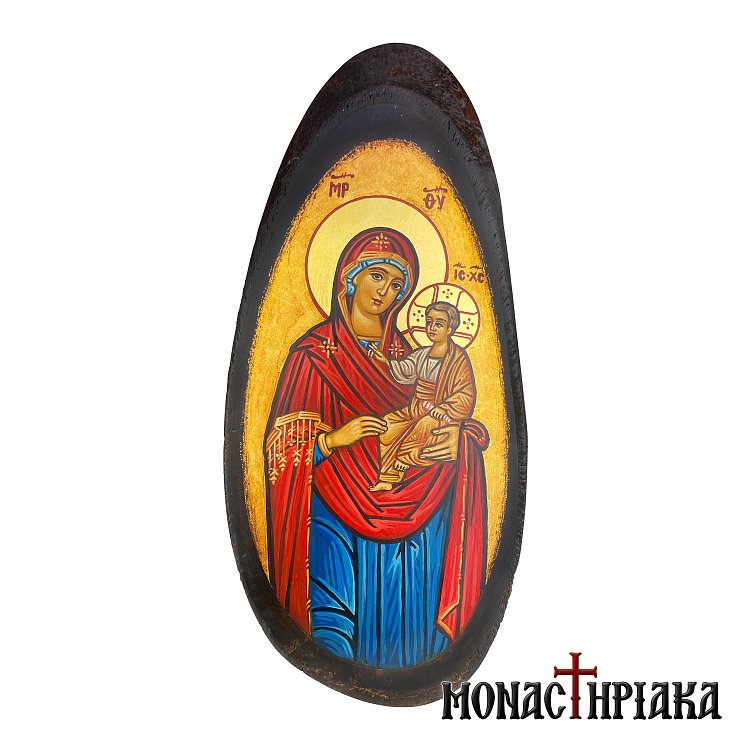 Αγιογραφία με την Παναγία Γοργοϋπήκοο - Hand painted icon of Virgin Mary Gorgoepikoos