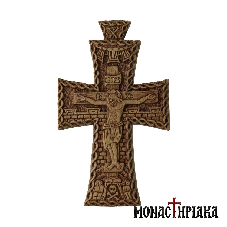 Hand Carved Wooden Cross