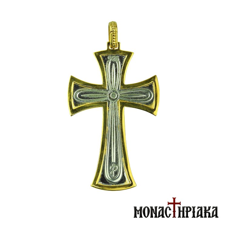 Silver Cross with Gold Plating in the Perimeter
