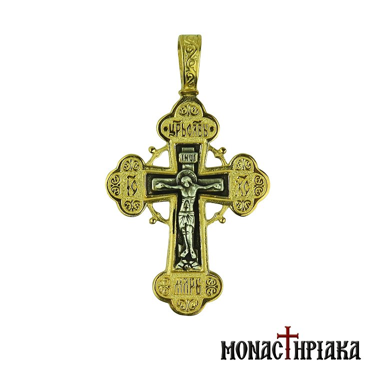 Silver Cross with Jesus Christ