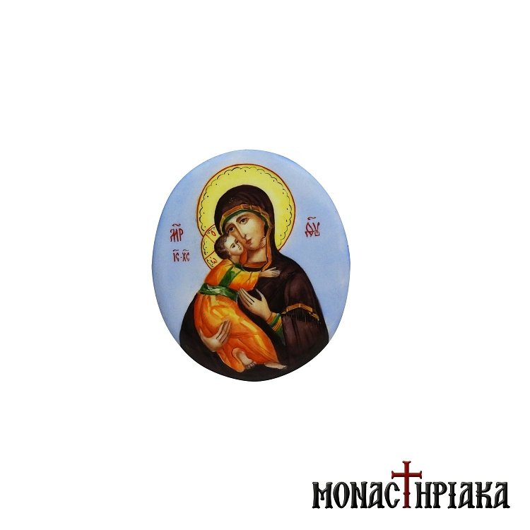 Enamel Virgin Mary of Vladimir