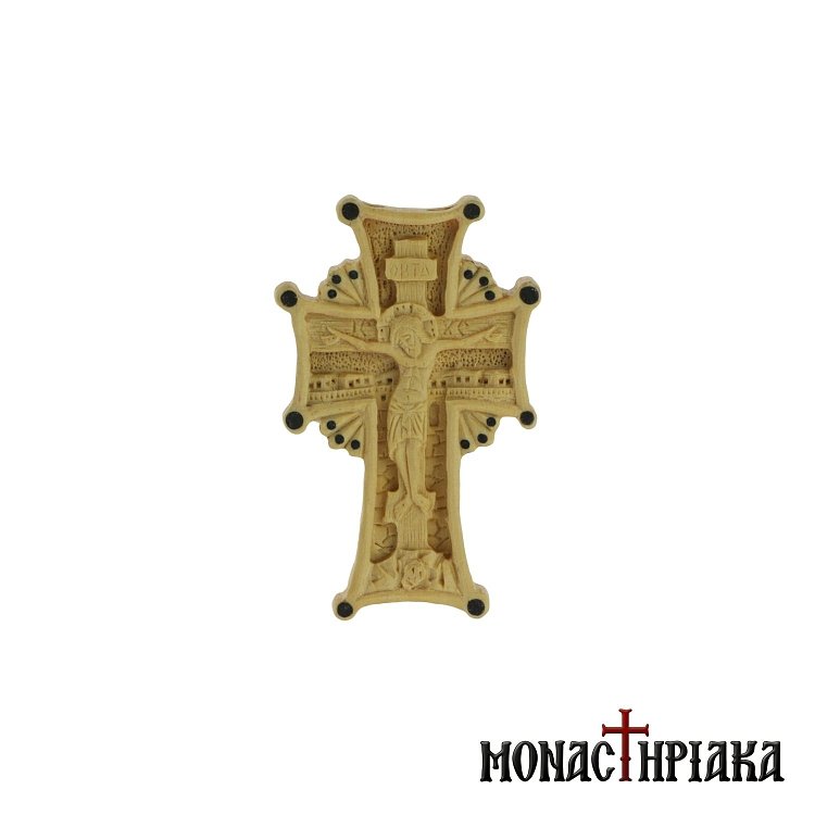 Hand Carved Wooden Cross