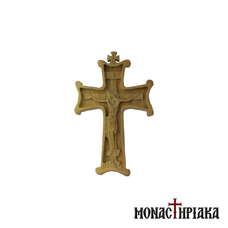 Hand Carved Wooden Cross