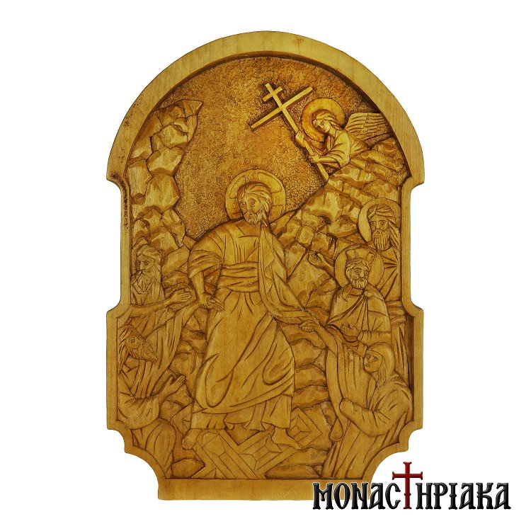 Wood Carved Icon | The Resurrection Of Christ