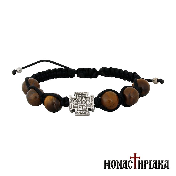 Monastic Bracelet with Semi-precious Stones