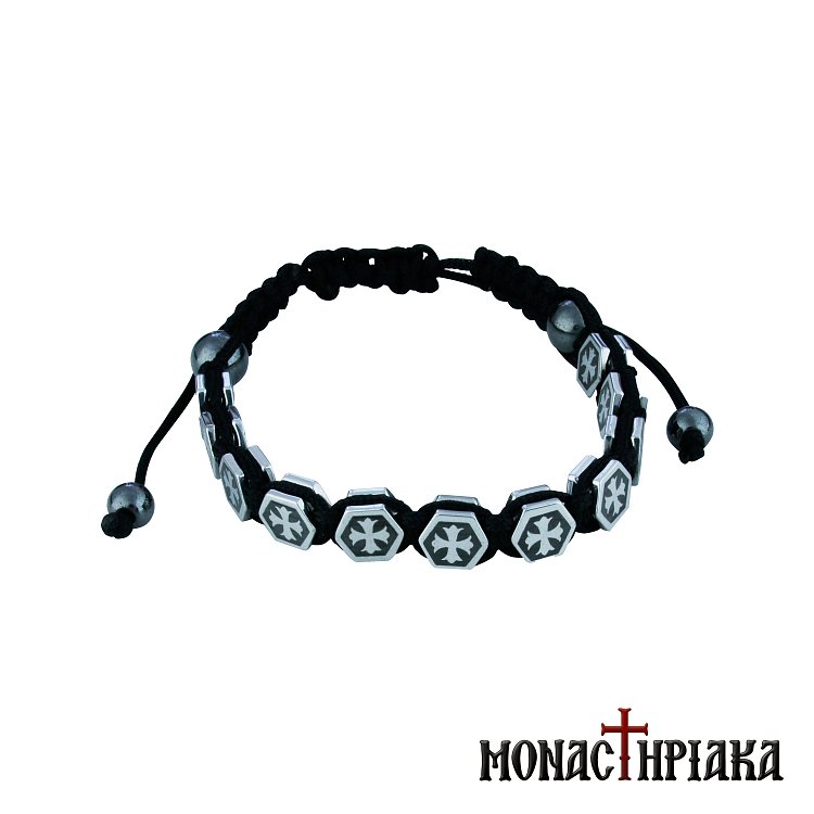 Monastic Bracelet with Hematite Beads