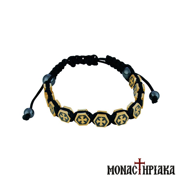 Monastic Bracelet with Hematite Beads