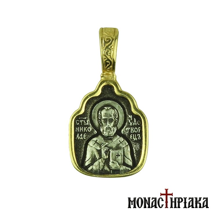 Saint Nicholas Silver Pendant