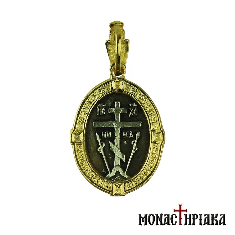 Virgin Mary Glikofilousa Silver Pendant