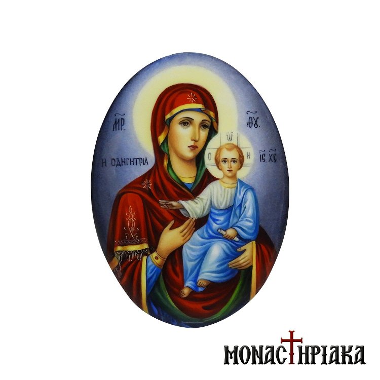 Enamel Virgin Mary Hodegetria