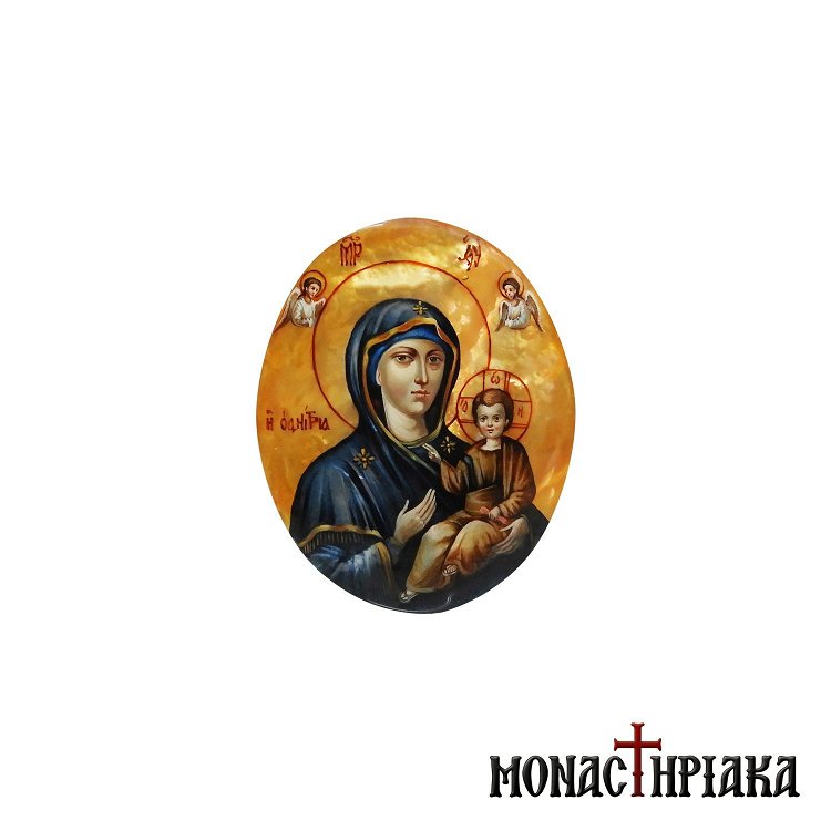 Enamel Virgin Mary Hodegetria