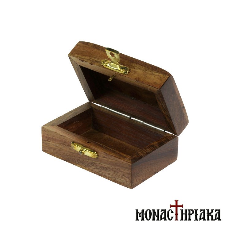 Wooden Box with Brass Decorating Elements
