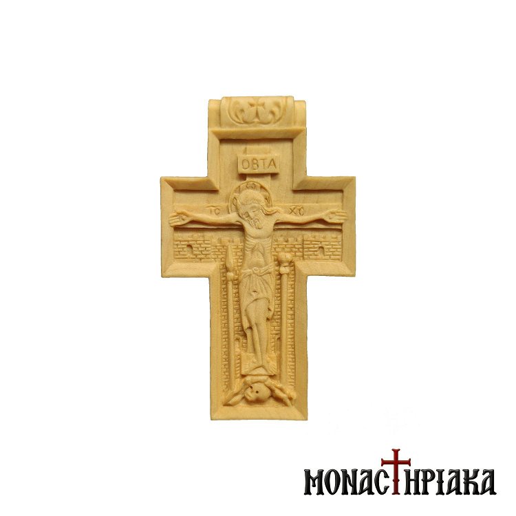 Wood Carved  Byzantine Cross