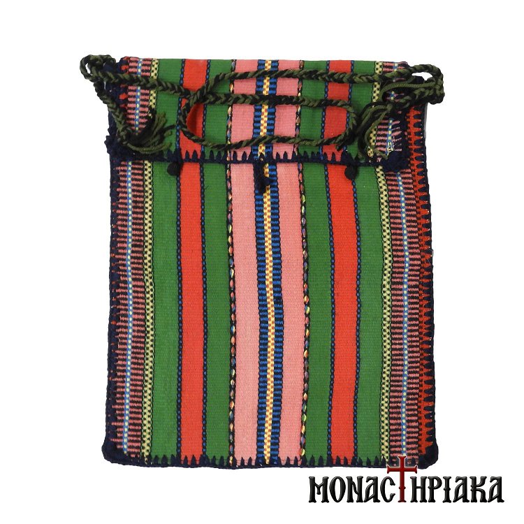 Monk Handwoven Bag with Colored Stripes