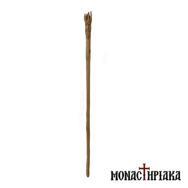 Walking Stick with Shape of a Monk