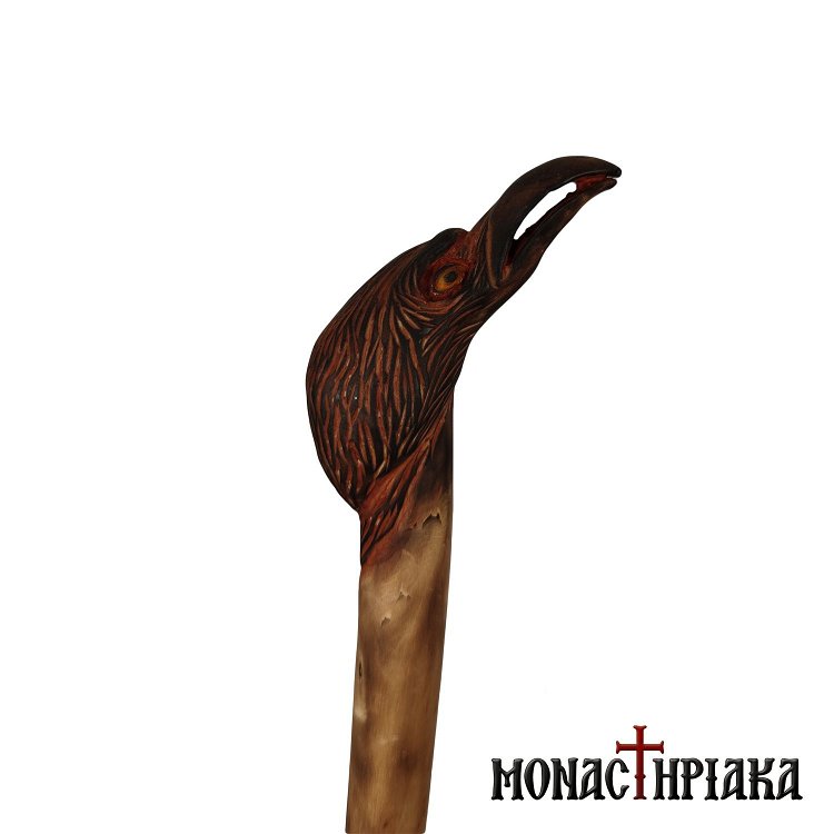 Walking Stick with Crow Shaped Grip
