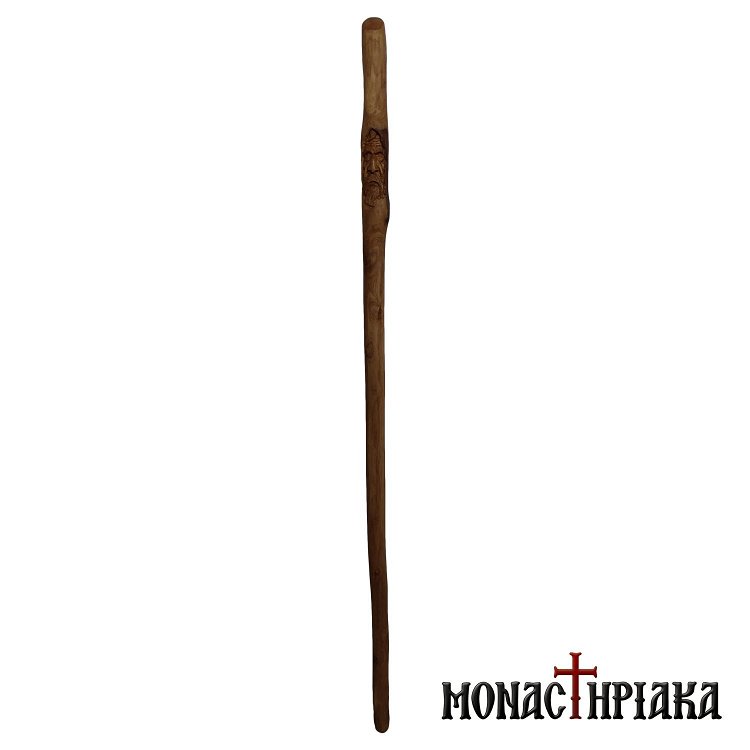 Walking Stick with Monk