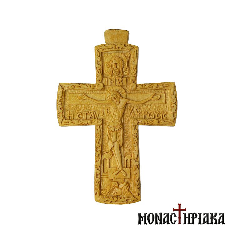 Wood Carved Cross “The Crucifixion”