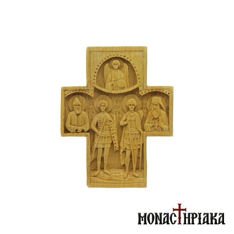 Wood Carved Multi-person Cross