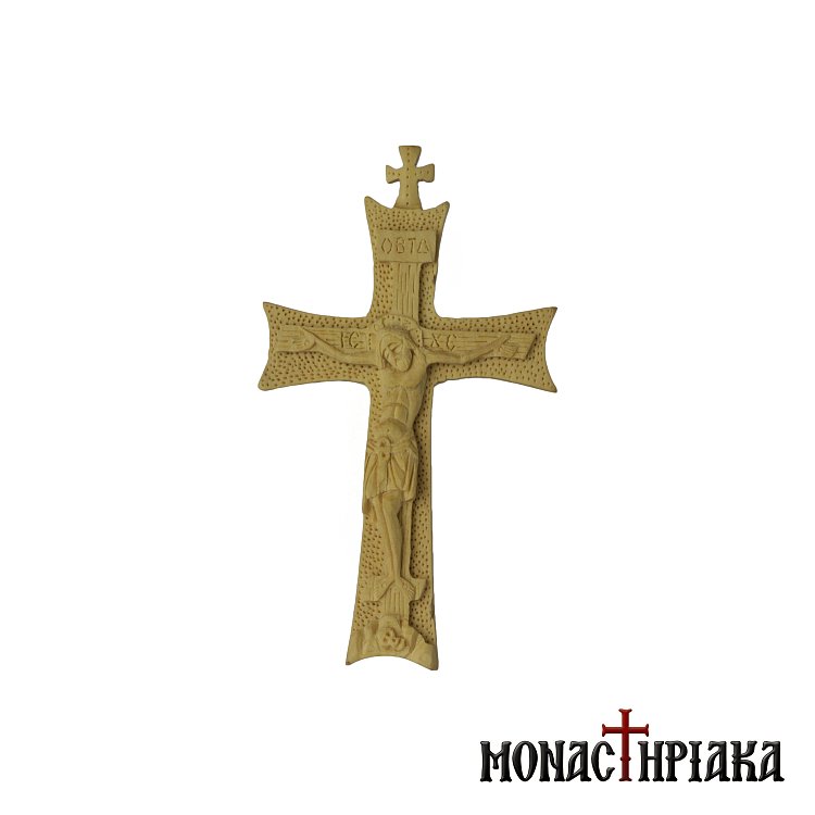 Hand Carved Wooden Cross