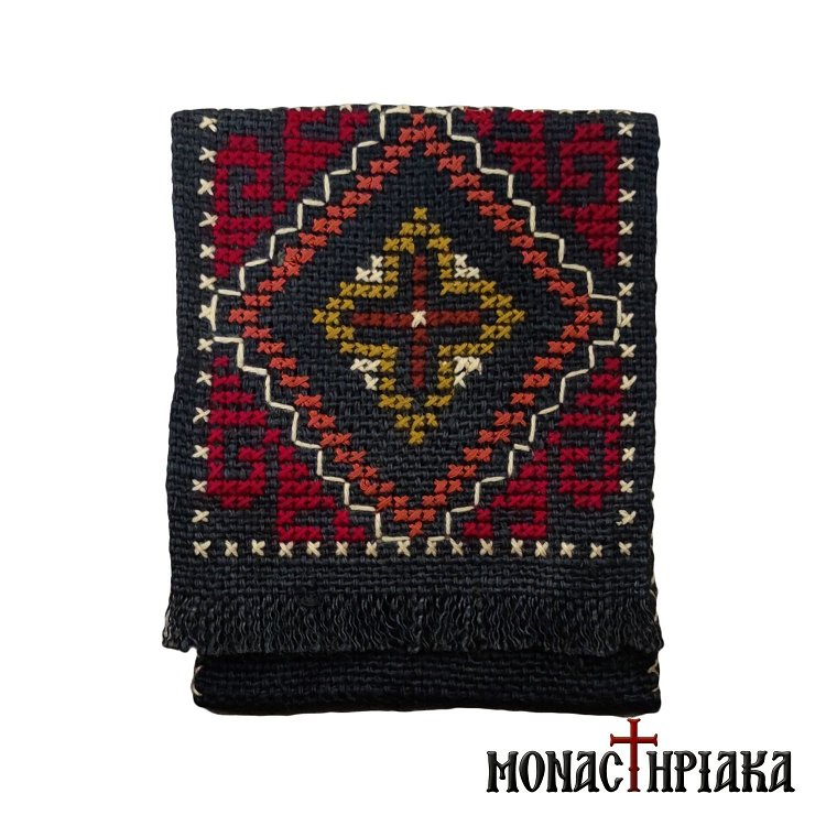 Monk Handwoven Bag with Red - Yellow Embroidery