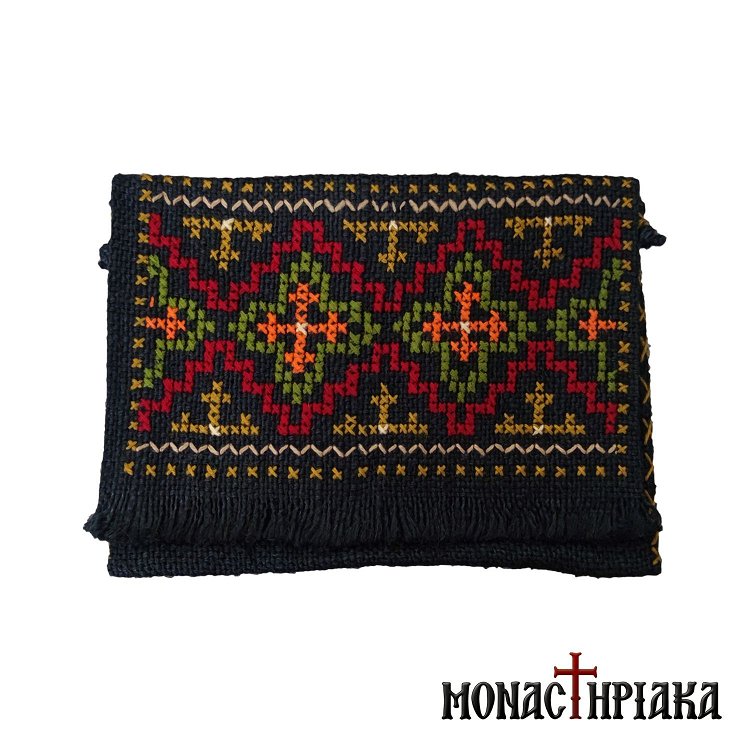 Monk Handwoven Bag with Multicolored Embroidery