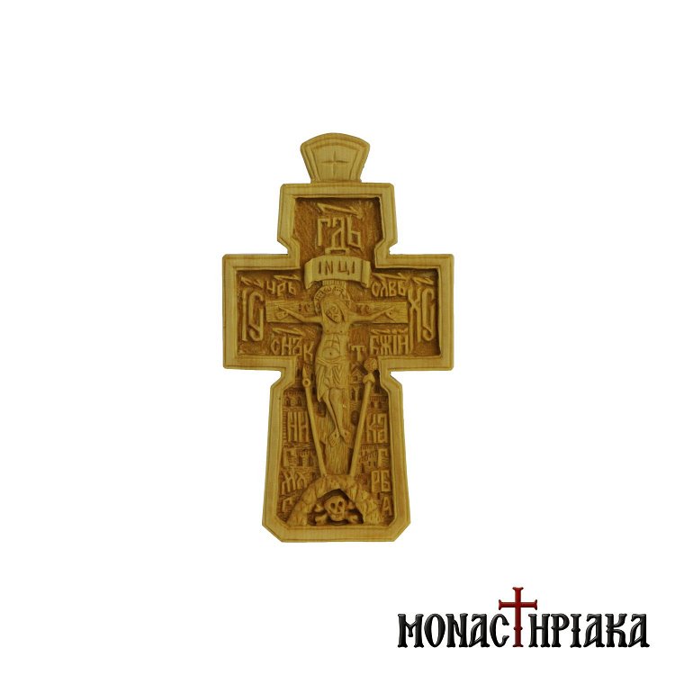 Wooden Byzantine Cross with the Crucifix