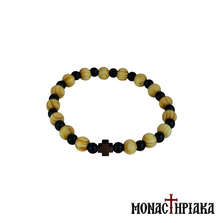 Athonite Bracelet with Wooden Beads