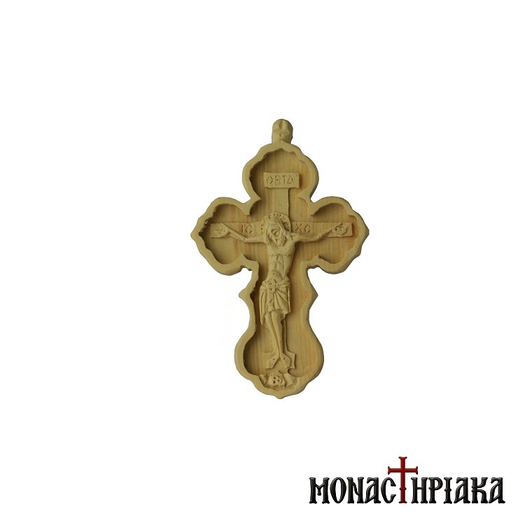 Hand Carved Wooden Cross