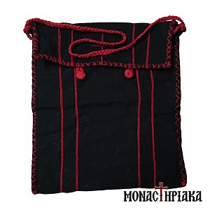 Monk Handwoven Bag with Red Stripes
