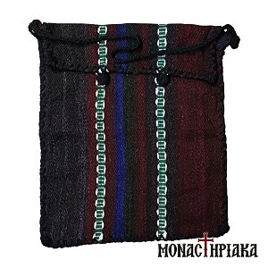 Monk Handwoven Bag Brown - Red