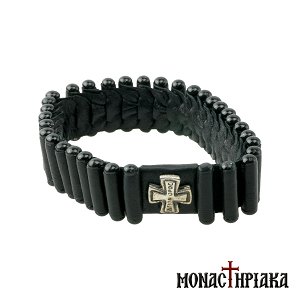 Leather Prayer Rope 33 Κnots with the Cross
