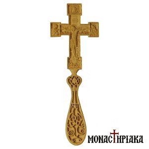 Hand Carved Wooden Blessing Cross