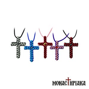 Bicolor Knitted Neck Cross