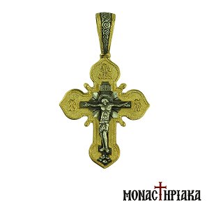 Silver Cross with Jesus and Theotokos of Kazan