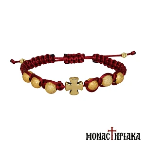 Bracelet from Mount Athos with Golden Beads