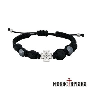 Monastic Bracelet with Semi-precious Stones