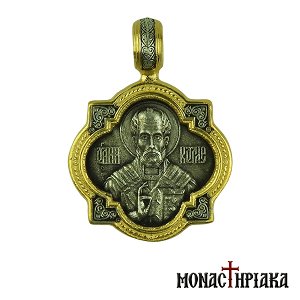 Saint Nicholas Silver Pendant