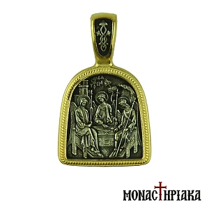 Silver Pendant Holy Trinity - Hospitality of Abraham