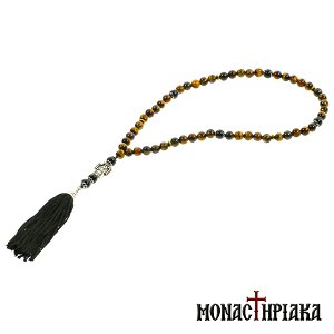Prayer Rope with 50 Tiger Eye Beads