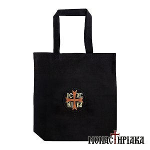 Black Embroidered Bag IC XC NIKA