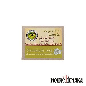 Handmade Soap with Rosewater and Rosepetals - Holy Monastery of the Dormition of Virgin Mary