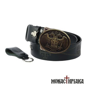 Leather Belt with the Two-Headed Byzantine Eagle | Holy Cell of St. Nicholas